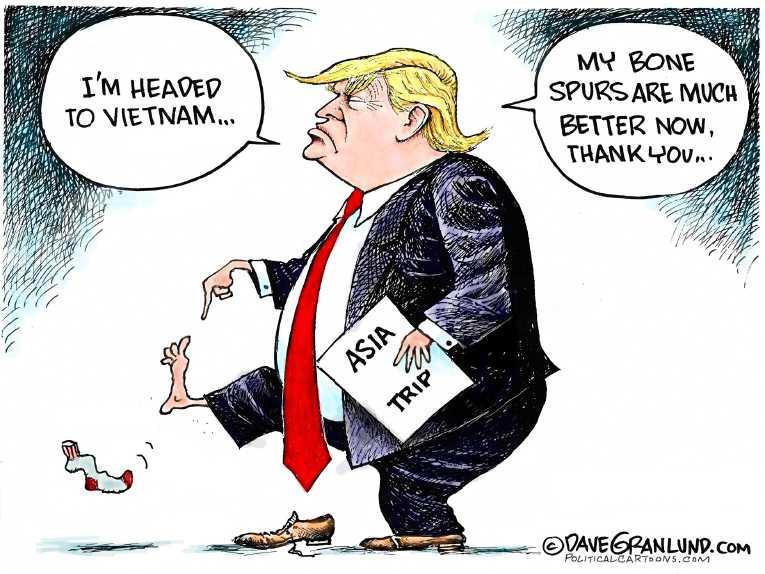 Political/Editorial Cartoon by Dave Granlund on Trump Finds Support
