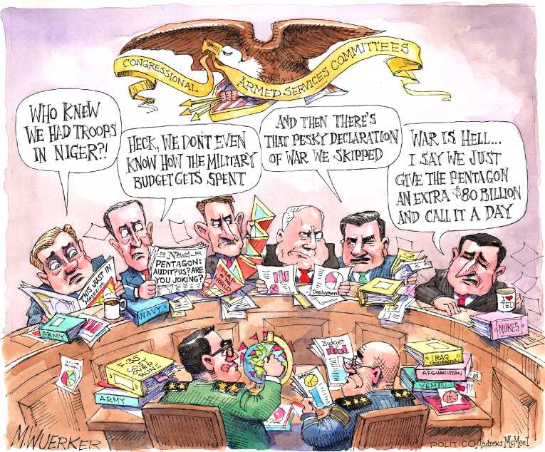 Political/Editorial Cartoon by Matt Wuerker, Politico on In Other News