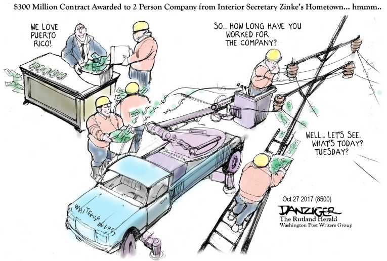 Political/Editorial Cartoon by Jeff Danziger on In Other News