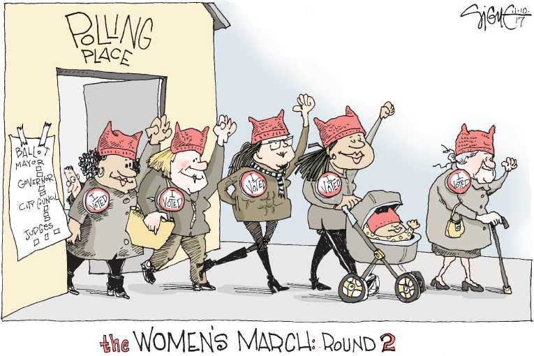 Political/Editorial Cartoon by Signe Wilkinson, Philadelphia Daily News on Trump Leading GOP