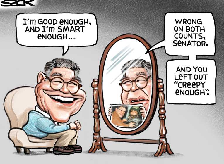 Political/Editorial Cartoon by Steve Sack, Minneapolis Star Tribune on Sex Scandals Rock U.S.