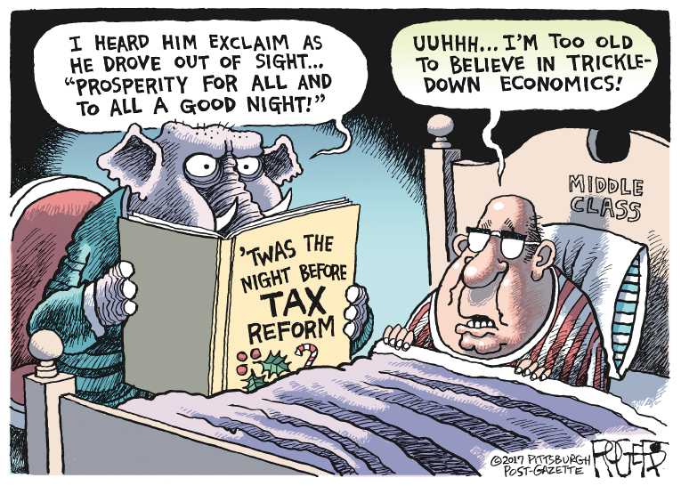 Political/Editorial Cartoon by Rob Rogers, The Pittsburgh Post-Gazette on Republicans Preparing Feast