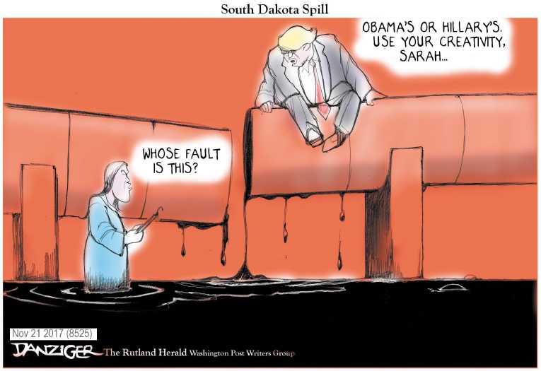 Political/Editorial Cartoon by Jeff Danziger on Trump Returns From Asia Trip
