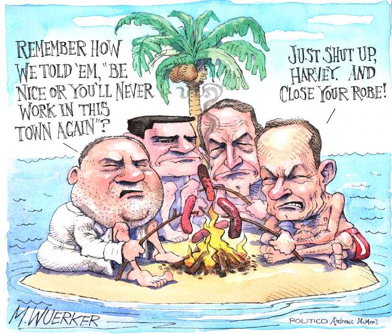 Political/Editorial Cartoon by Matt Wuerker, Politico on Sexual Revelations Mount