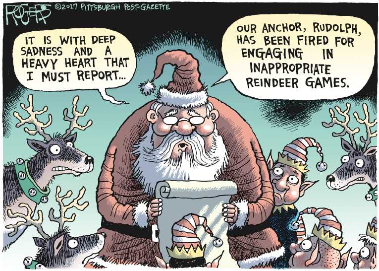 Political/Editorial Cartoon by Rob Rogers, The Pittsburgh Post-Gazette on In Other News