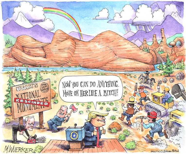 Political/Editorial Cartoon by Matt Wuerker, Politico on Oil Companies Winning Big