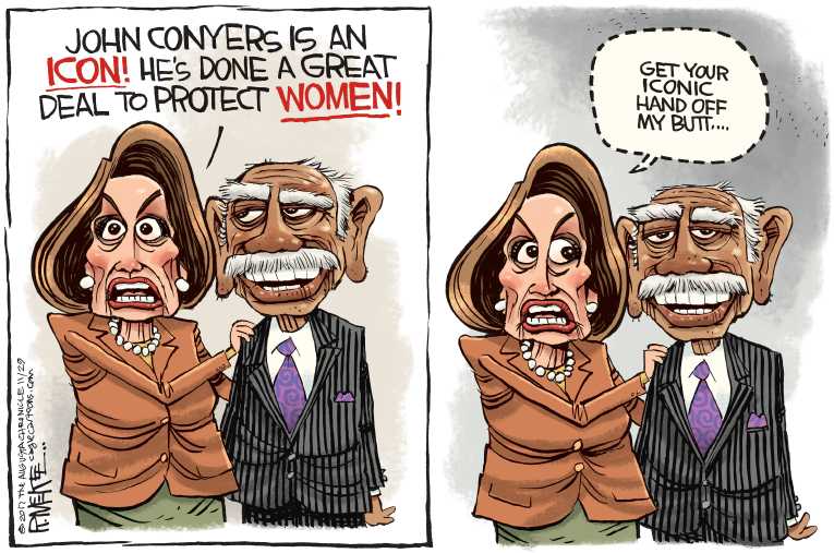 Political/Editorial Cartoon by Rick McKee, The Augusta Chronicle on Sex Charges Mounting