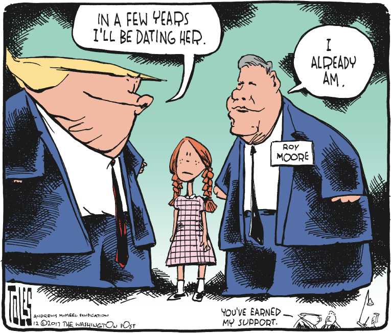 Political/Editorial Cartoon by Tom Toles, Washington Post on Trump Implementing Plan