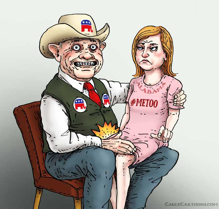 Political/Editorial Cartoon by Marian Kamensky, Slovakia on Moore Defeats Moore!