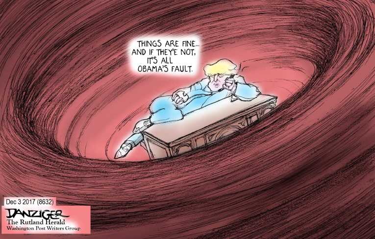 Political/Editorial Cartoon by Jeff Danziger, CWS/CartoonArts Intl. on Trump “Winning”