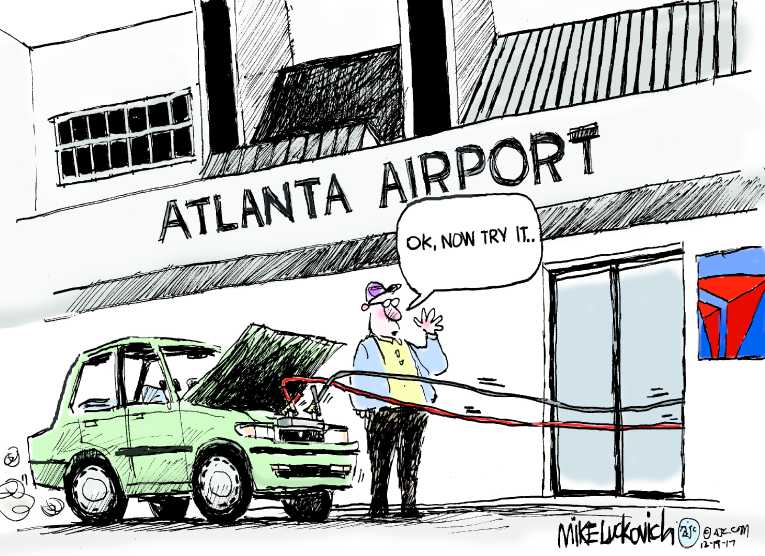 Political/Editorial Cartoon by Mike Luckovich, Atlanta Journal-Constitution on In Other News