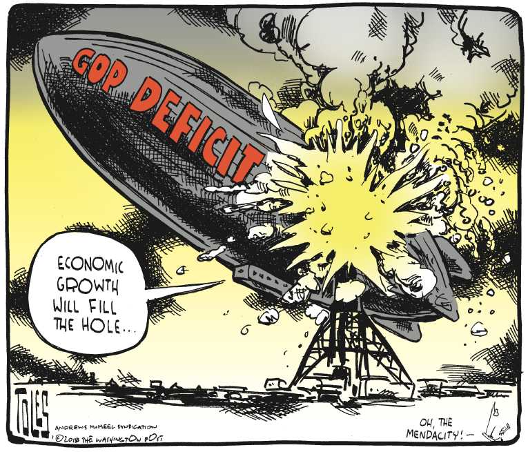 Political/Editorial Cartoon by Tom Toles, Washington Post on Republicans Target Entitlements