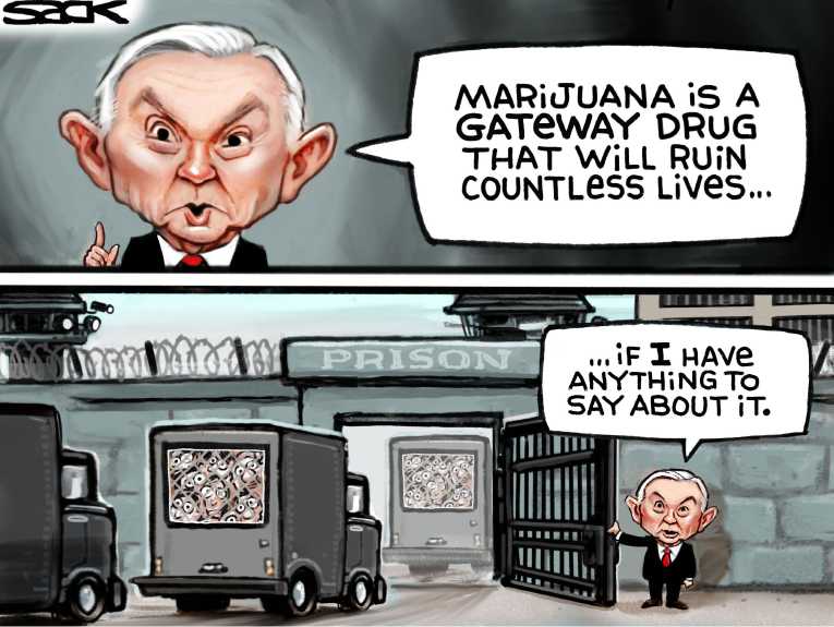 Political/Editorial Cartoon by Steve Sack, Minneapolis Star Tribune on In Other News