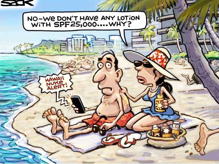 Political/Editorial Cartoon by Steve Sack, Minneapolis Star Tribune on In Other News