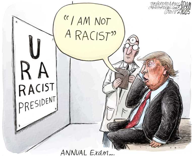 Political/Editorial Cartoon by Adam Zyglis, The Buffalo News on President’s Doc Has Dyslexia