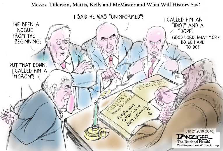 Political/Editorial Cartoon by Jeff Danziger on President Says He’s Doing Great