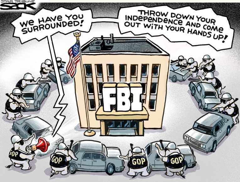 Political/Editorial Cartoon by Steve Sack, Minneapolis Star Tribune on Nunes Memo Released