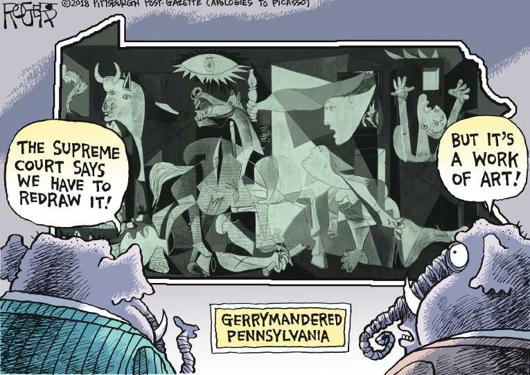 Political/Editorial Cartoon by Rob Rogers, The Pittsburgh Post-Gazette on Republican Party Unifying