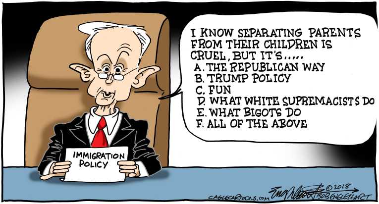 Political/Editorial Cartoon by Bob Englehart, Hartford Courant on Homeland Security Tightening