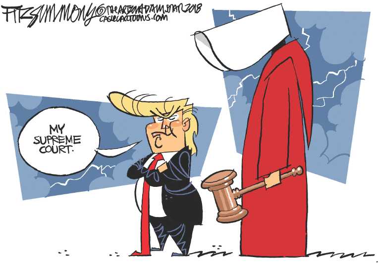 Political/Editorial Cartoon by David Fitzsimmons, Arizona Daily Star, Tucson AZ on Justice Kennedy to Retire