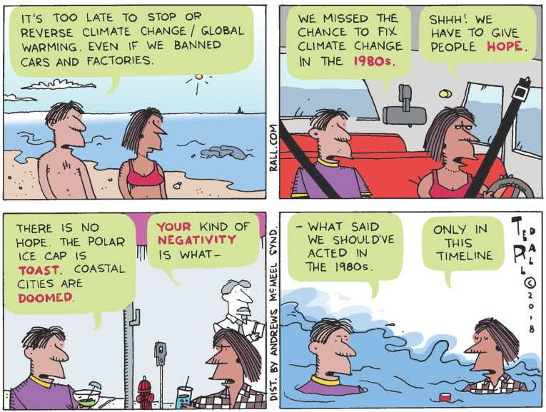 Political/Editorial Cartoon by Ted Rall on Record Die-Off in Florida