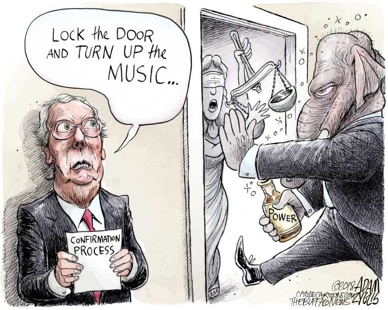 Political/Editorial Cartoon by Adam Zyglis, The Buffalo News on Multiple Accusers Come Forward