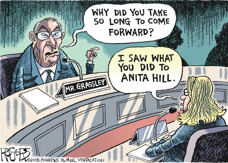 Political/Editorial Cartoon by Rob Rogers on Kavanaugh Commits Perjury