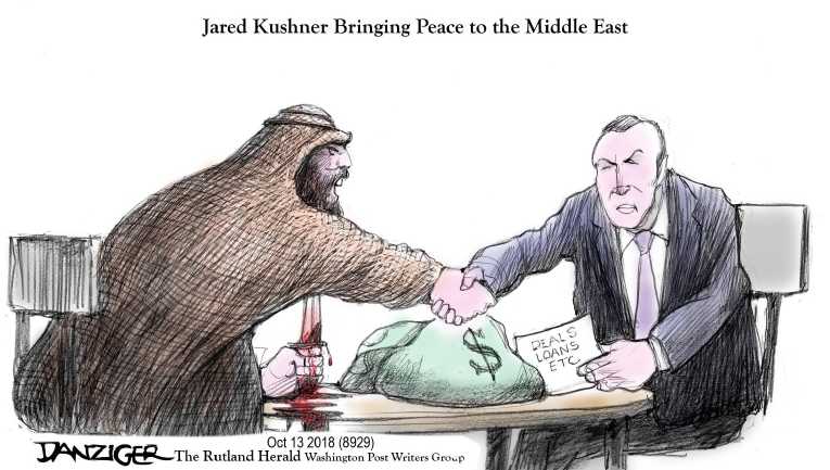 Political/Editorial Cartoon by Jeff Danziger on Saudis Kill, Mutilate Journalist