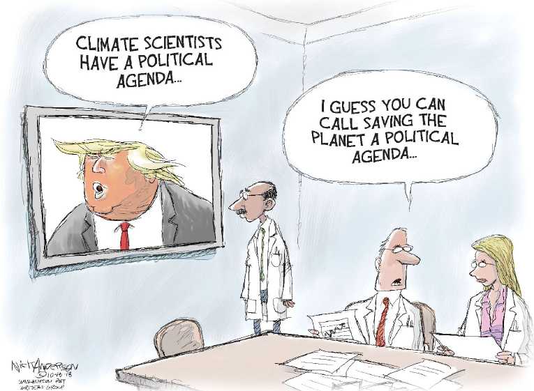 Political/Editorial Cartoon by Nick Anderson, Houston Chronicle on Trump Rallies Troops