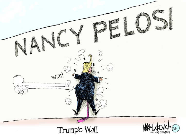 Political/Editorial Cartoon by Mike Luckovich, Atlanta Journal-Constitution on Trump Boasts of Accomplishments