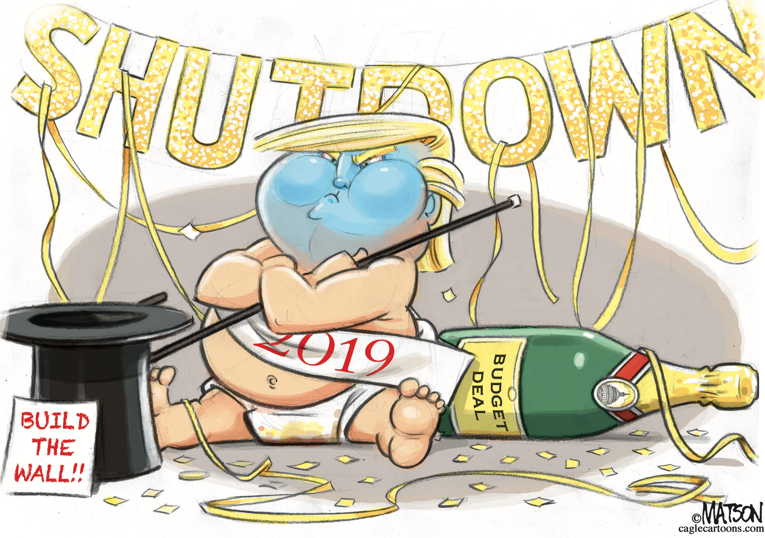 Political/Editorial Cartoon by RJ Matson, Cagle Cartoons on New Year Begins!