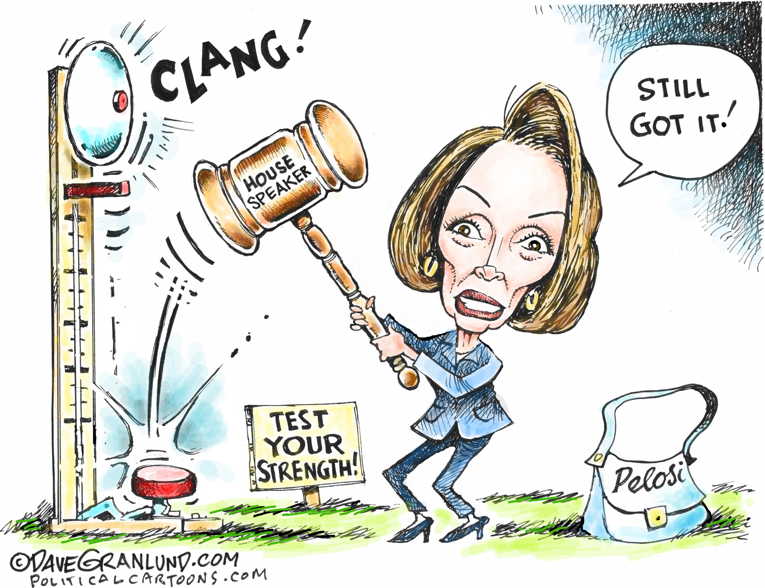 Political/Editorial Cartoon by Dave Granlund on Dems Take Over House
