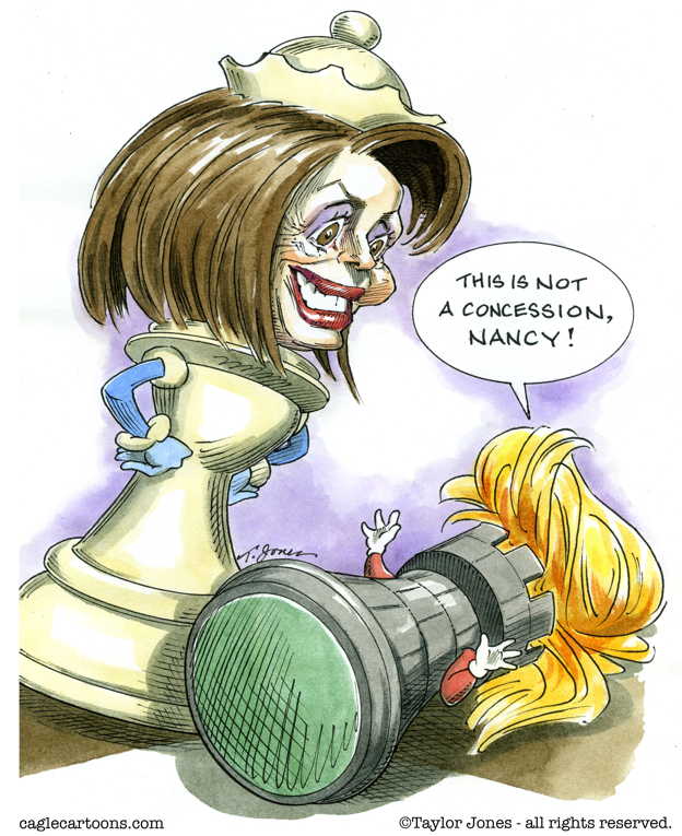Political/Editorial Cartoon by Taylor Jones, Tribune Media Services on Speaker Shows Her Muscle