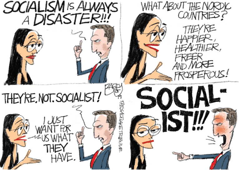 Political/Editorial Cartoon by Pat Bagley, Salt Lake Tribune on Republicans Blasts Green Deal