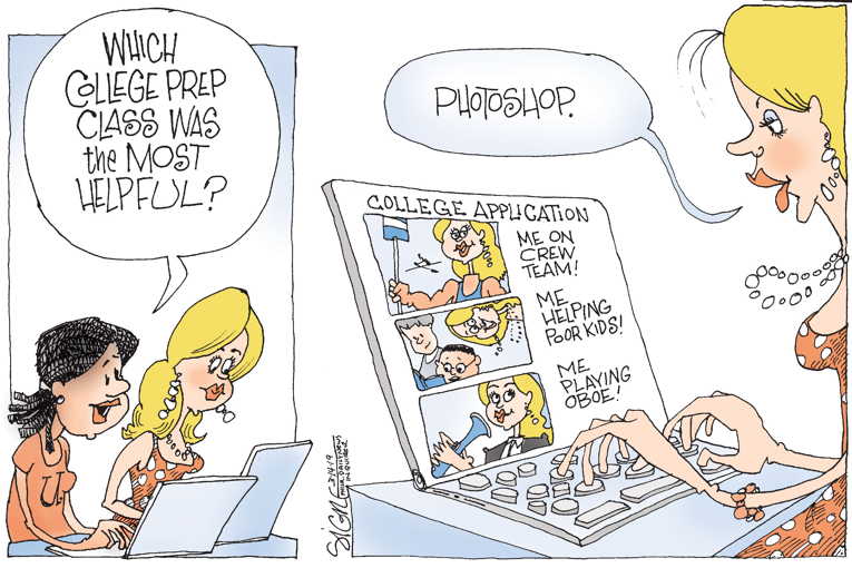 Political/Editorial Cartoon by Signe Wilkinson, Philadelphia Daily News on Helicopter Parents Busted