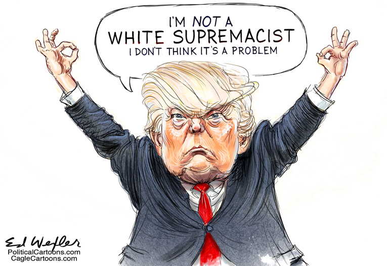 Political/Editorial Cartoon by Ed Wexler, PoliticalCartoons.com on 50 Muslims Slain in New Zealand