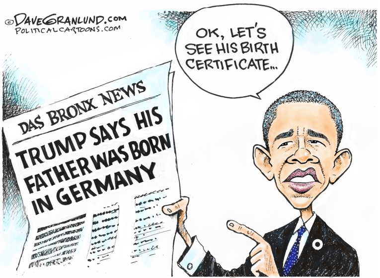 Political/Editorial Cartoon by Dave Granlund on Trump Lies About Father