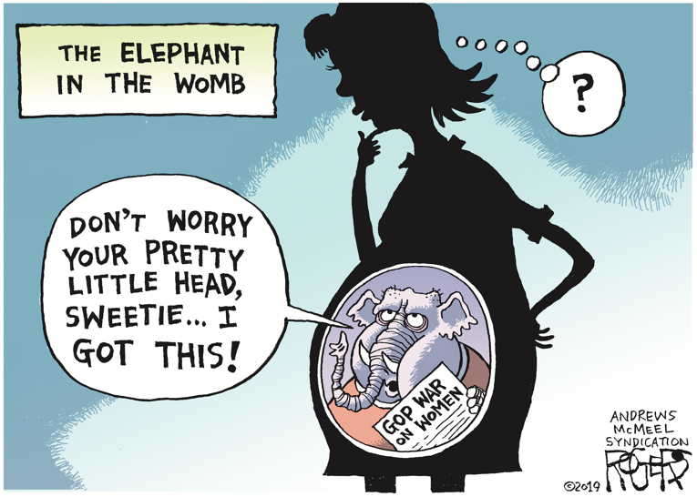Political/Editorial Cartoon by Rob Rogers on Trump Throws Party