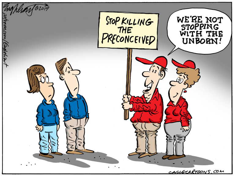 Political/Editorial Cartoon by Bob Englehart, Hartford Courant on Trump Throws Party