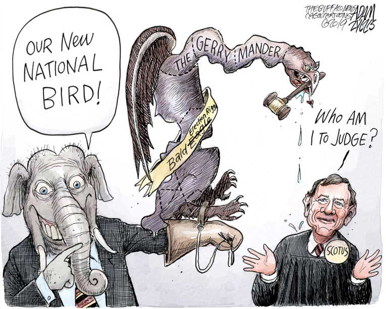 Political/Editorial Cartoon by Adam Zyglis, The Buffalo News on Supreme Court Delivers