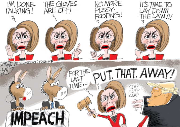 Political/Editorial Cartoon by Pat Bagley, Salt Lake Tribune on In Other News