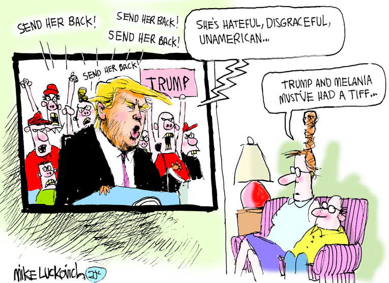 Political/Editorial Cartoon by Mike Luckovich, Atlanta Journal-Constitution on In Other News