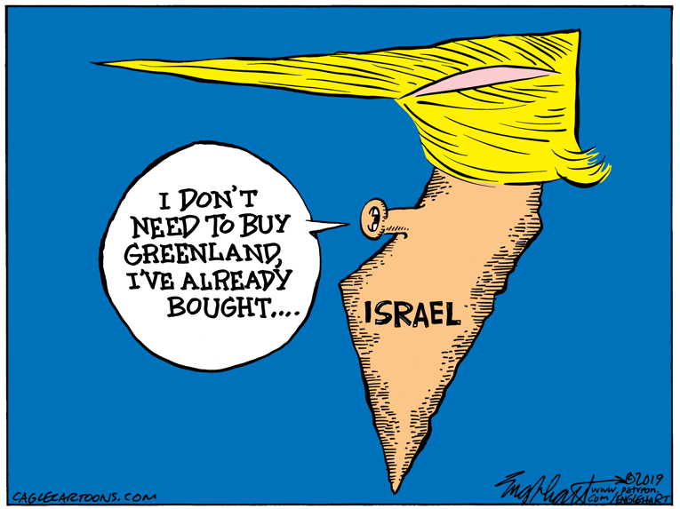 Political/Editorial Cartoon by Bob Englehart, Hartford Courant on Trump’s Approval Ratings Fall