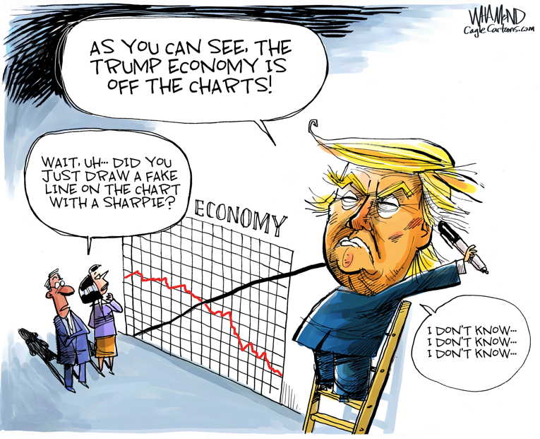 Political/Editorial Cartoon by Dave Whamond, Canada, PoliticalCartoons.com on President Performs Magic