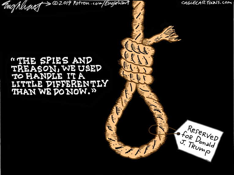 Political/Editorial Cartoon by Bob Englehart, Hartford Courant on Case Against President Strengthens