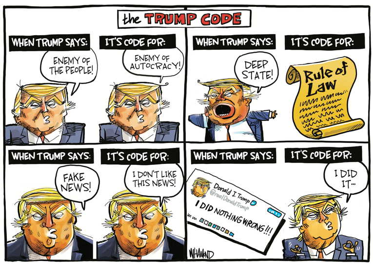 Political/Editorial Cartoon by Dave Whamond, Canada, PoliticalCartoons.com on Trump Fortifies Position
