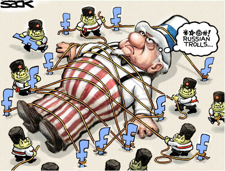 Political/Editorial Cartoon by Steve Sack, Minneapolis Star Tribune on Zuckerberg Defends Lying