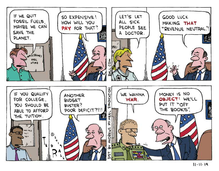 Political/Editorial Cartoon by Ted Rall on In Other News