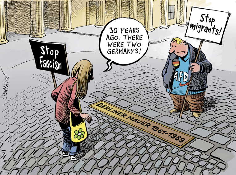 Political/Editorial Cartoon by Patrick Chappatte, International Herald Tribune on In Other News