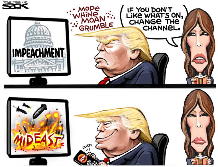Political/Editorial Cartoon by Steve Sack, Minneapolis Star Tribune on President Focused on Reelection